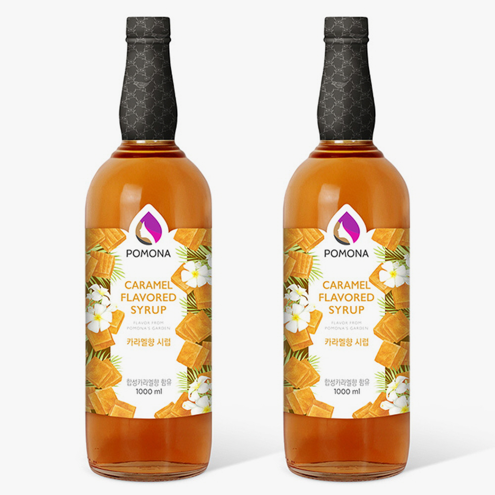 포모나 카라멜 시럽 1000ml X 2