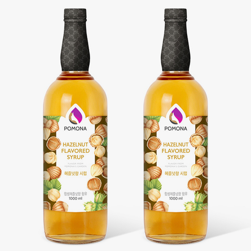 포모나 헤이즐넛 시럽 1000ml X 2