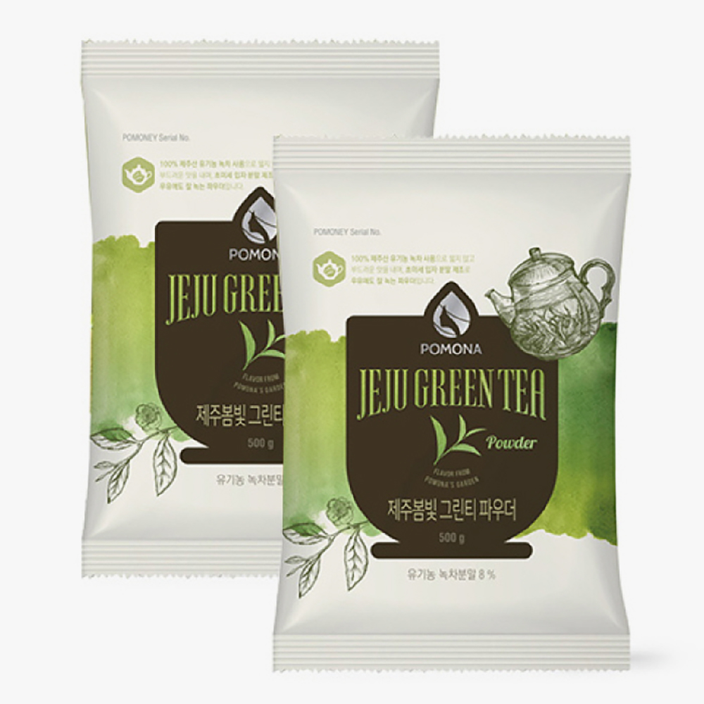 포모나 제주봄빛 그린티 파우더 500g X 2