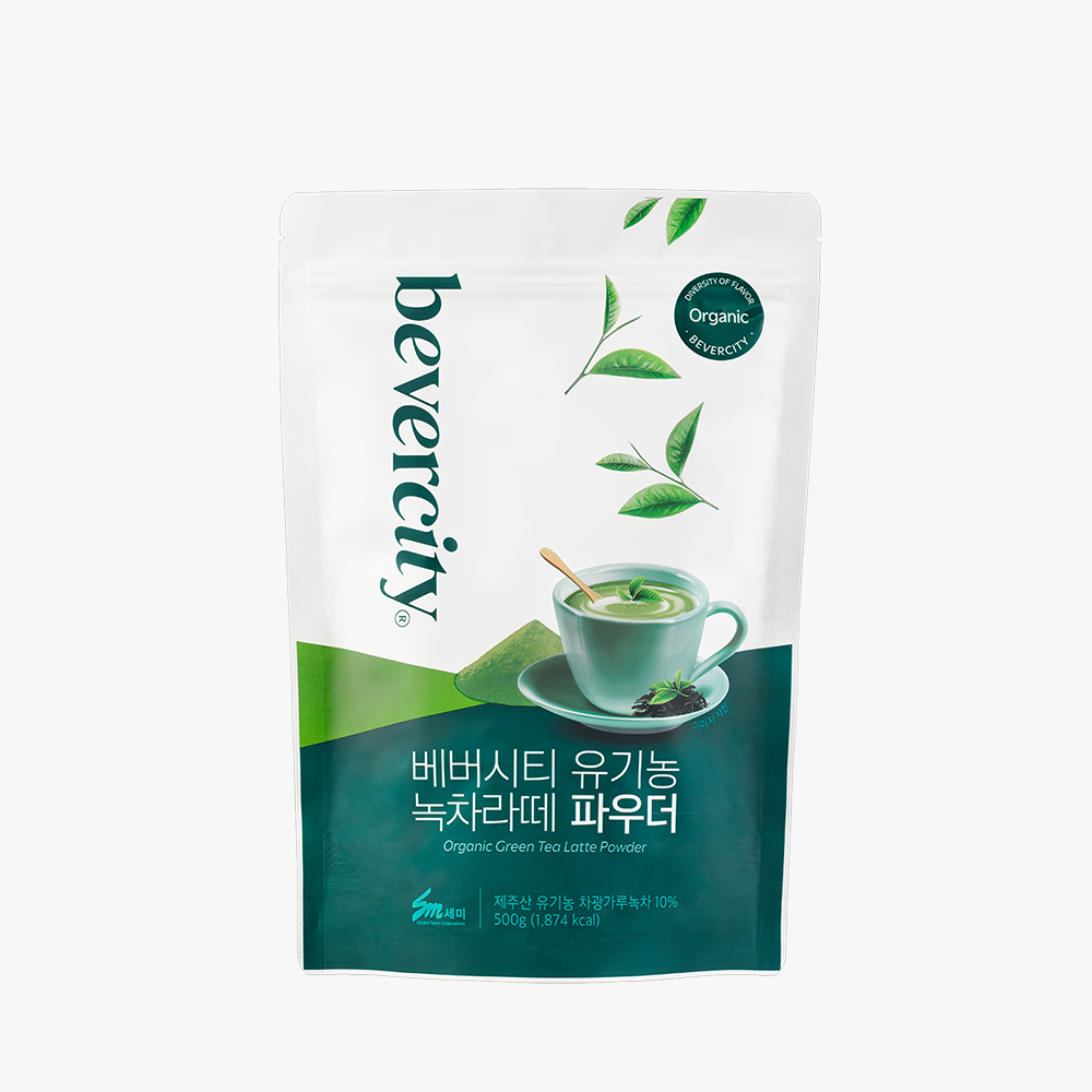 세미 베버시티 유기농 녹차라떼 500g