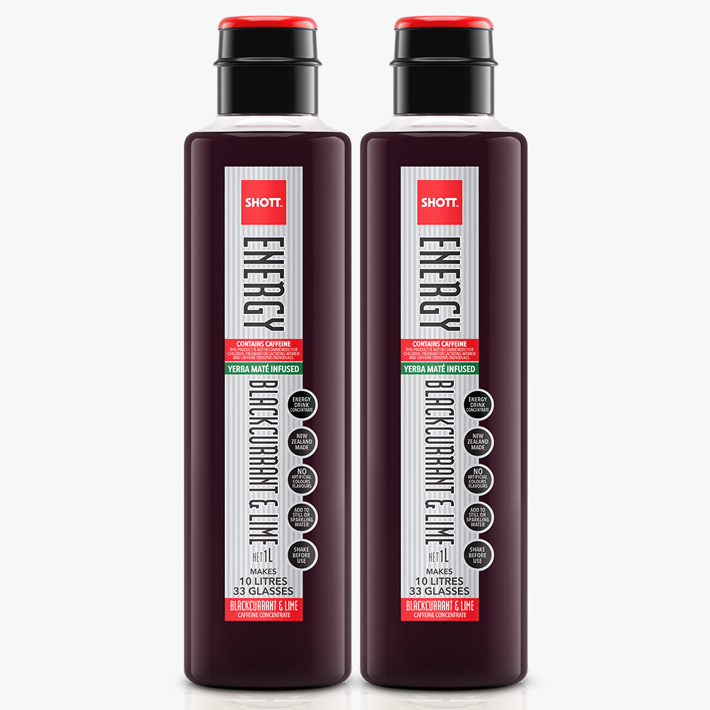 SHOTT 샷 에너지 블랙커런트&라임 1000ml x 2