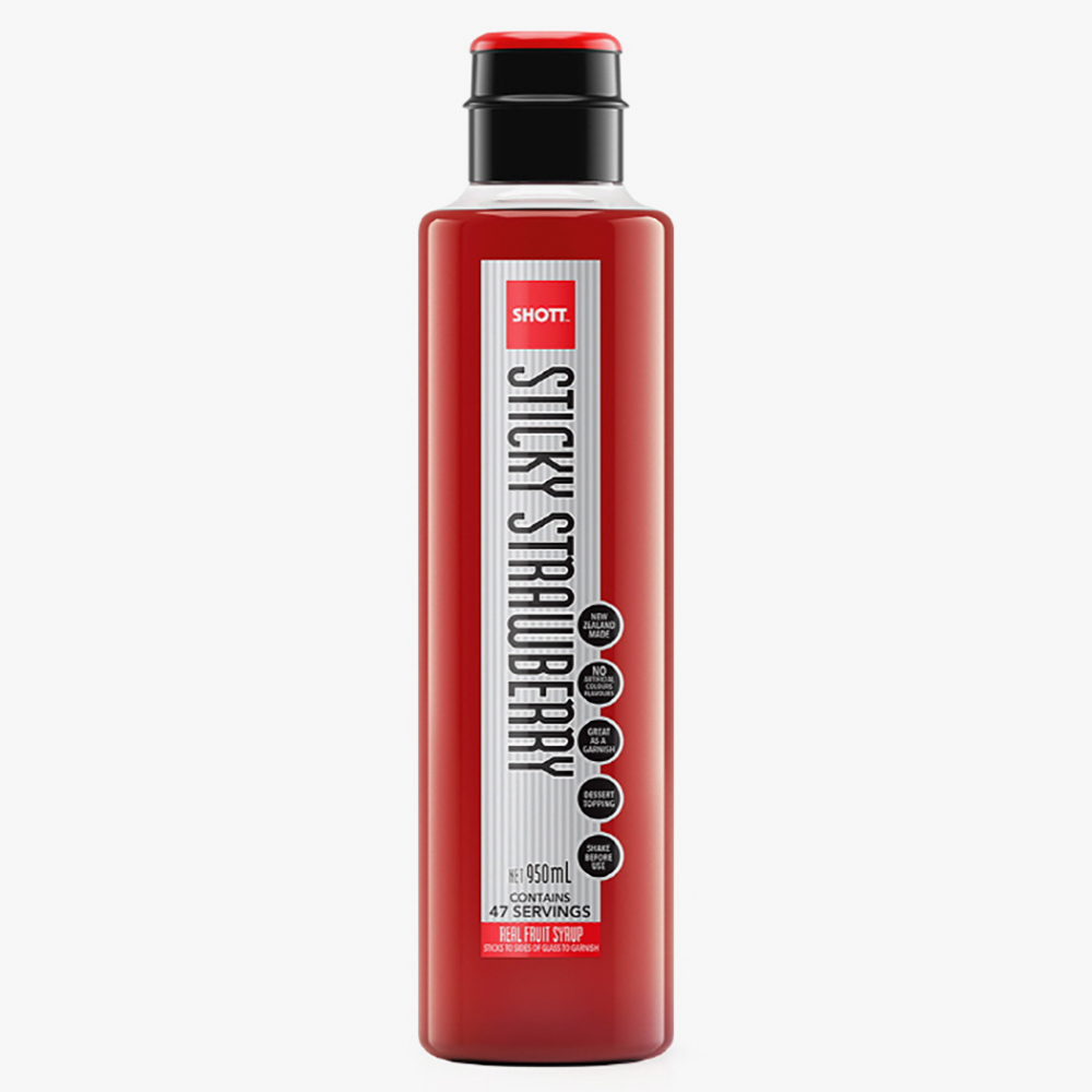 SHOTT 샷 스티키 스트로베리 시럽 950ml