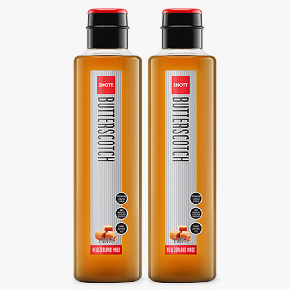 SHOTT 샷 버터스카치향 시럽 1000ml X 2개