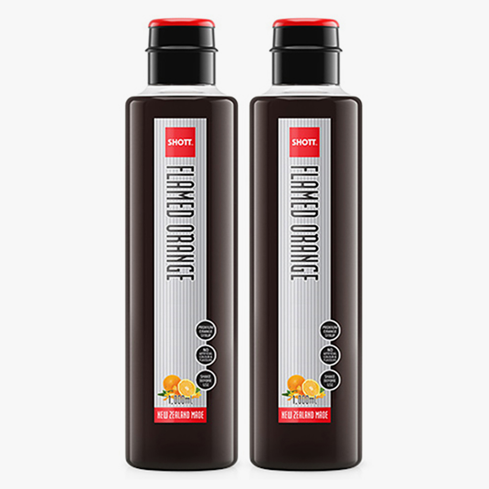 SHOTT 샷 플레임드 오렌지향 시럽 1000ml X 2