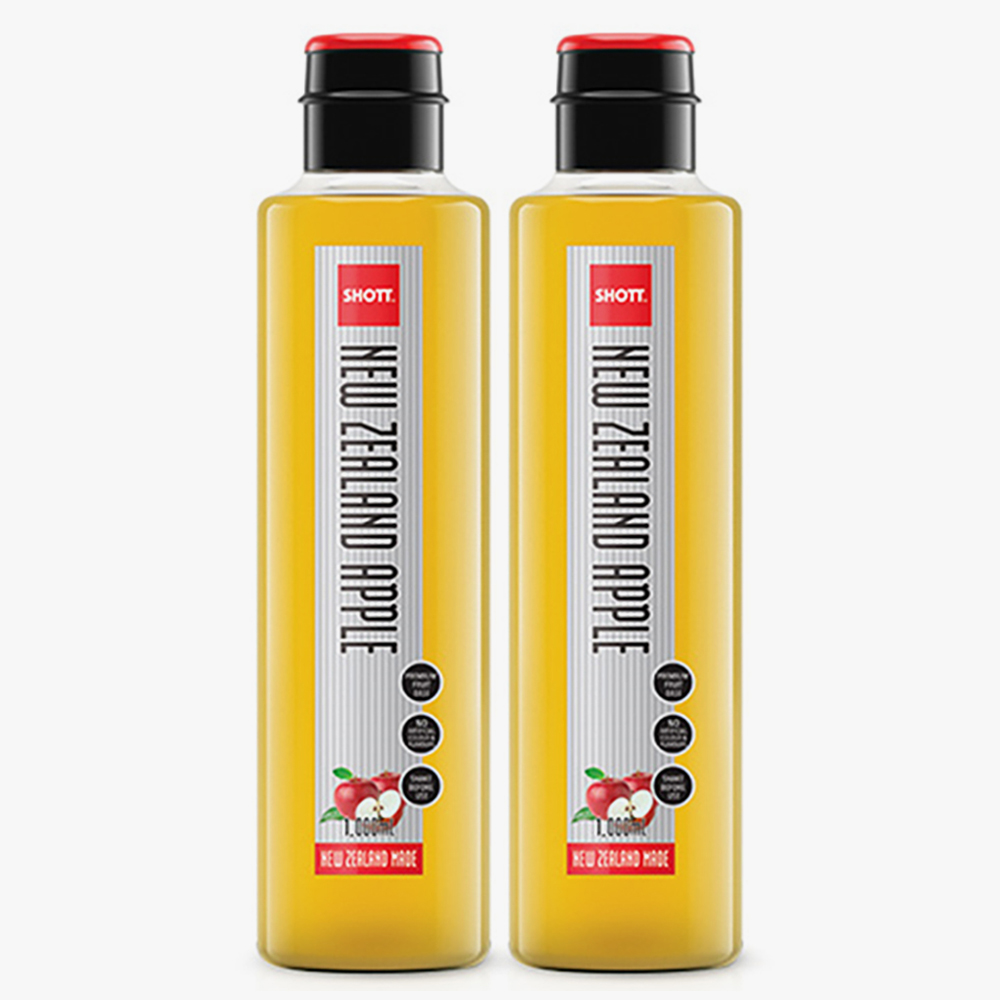 SHOTT 샷 뉴질랜드 애플 시럽 1000ml X 2개