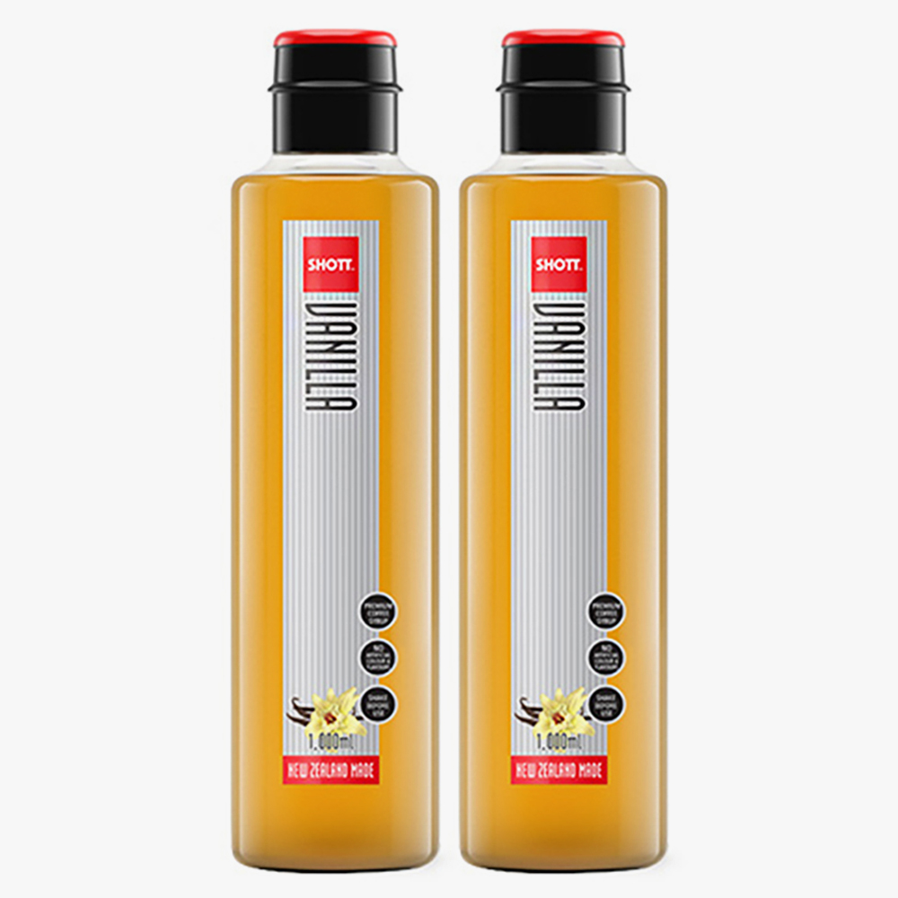 SHOTT 샷 바닐라향 시럽 1000ml X 2개