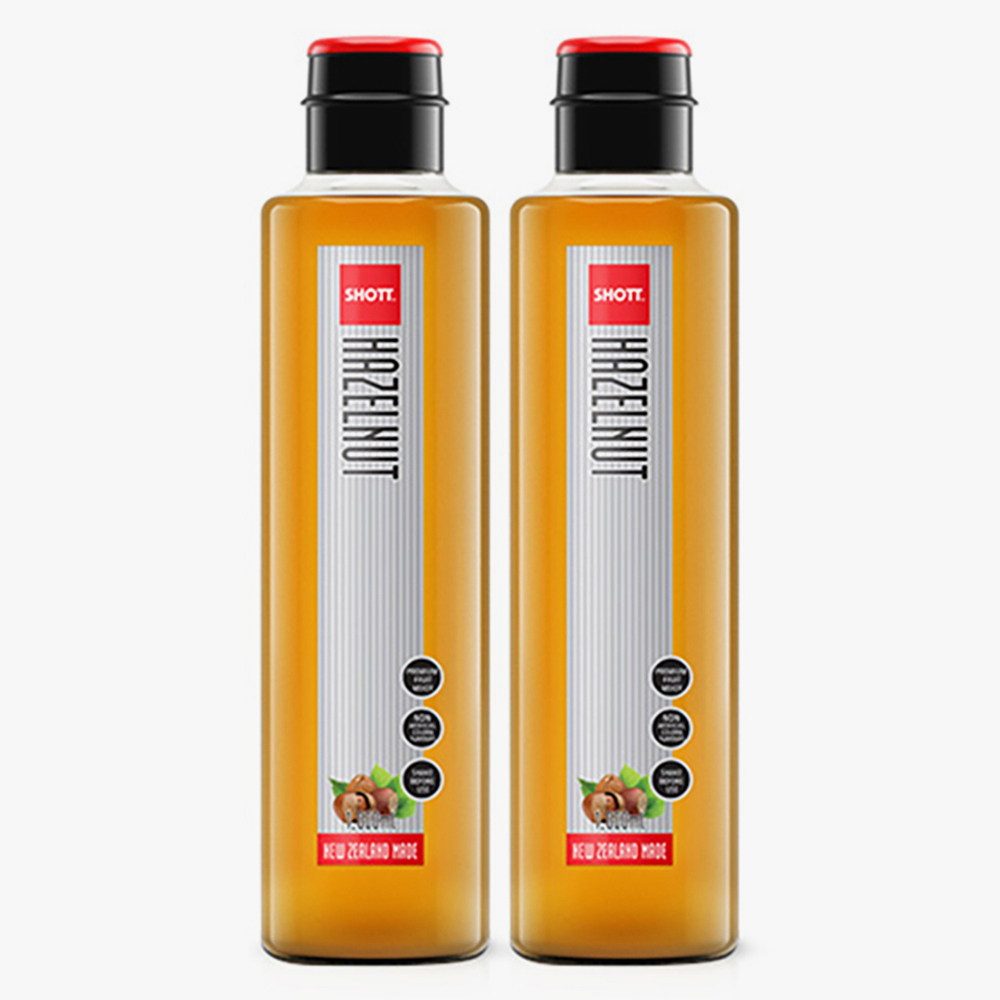 SHOTT 샷 헤이즐럿향 시럽 1000ml x 2개