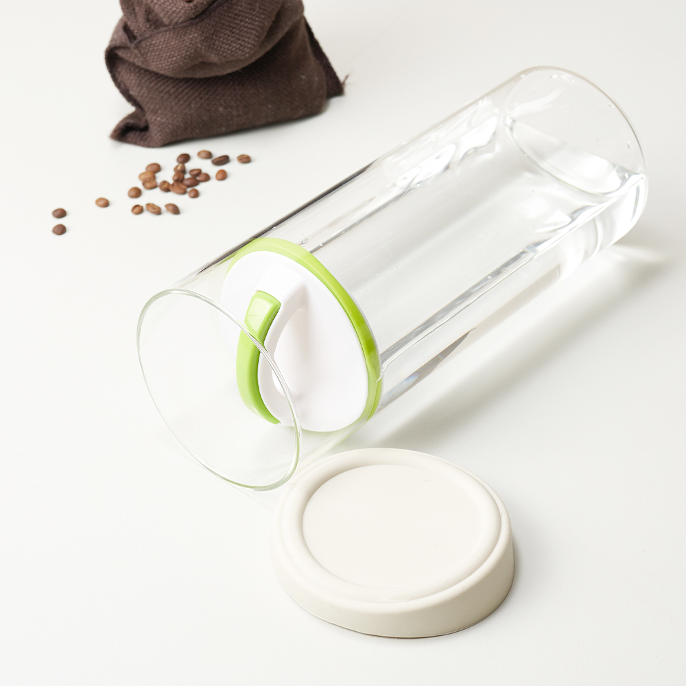 시노글라스 밀폐용기 푸시업 그린 2500ml