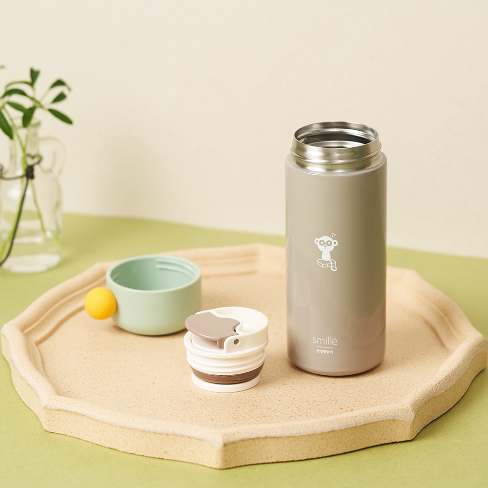 스밀레 드링크 이지 텀블러 350ml (그레이)