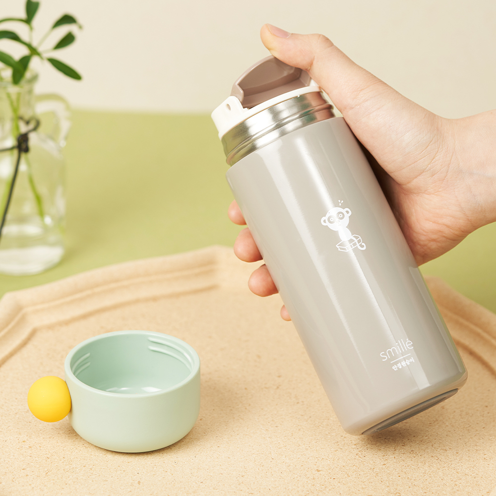스밀레 드링크 이지 텀블러 350ml (그레이)