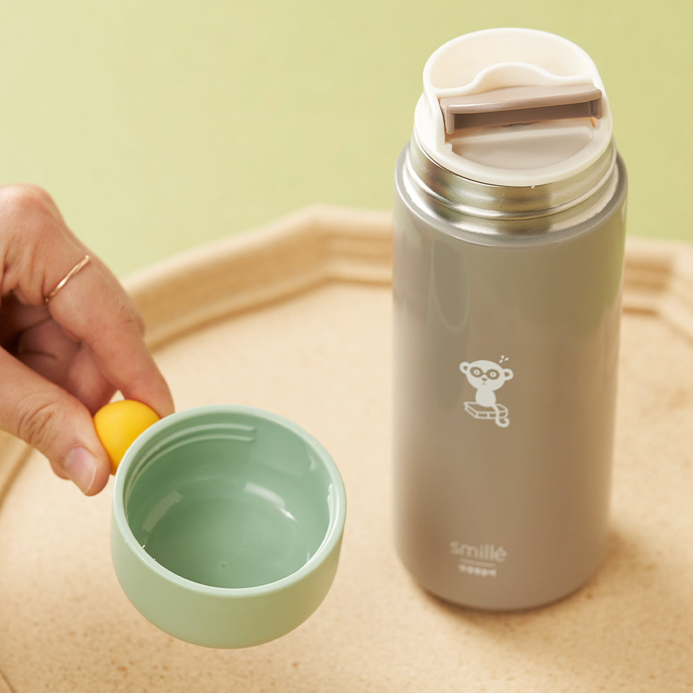 스밀레 드링크 이지 텀블러 350ml (그레이)