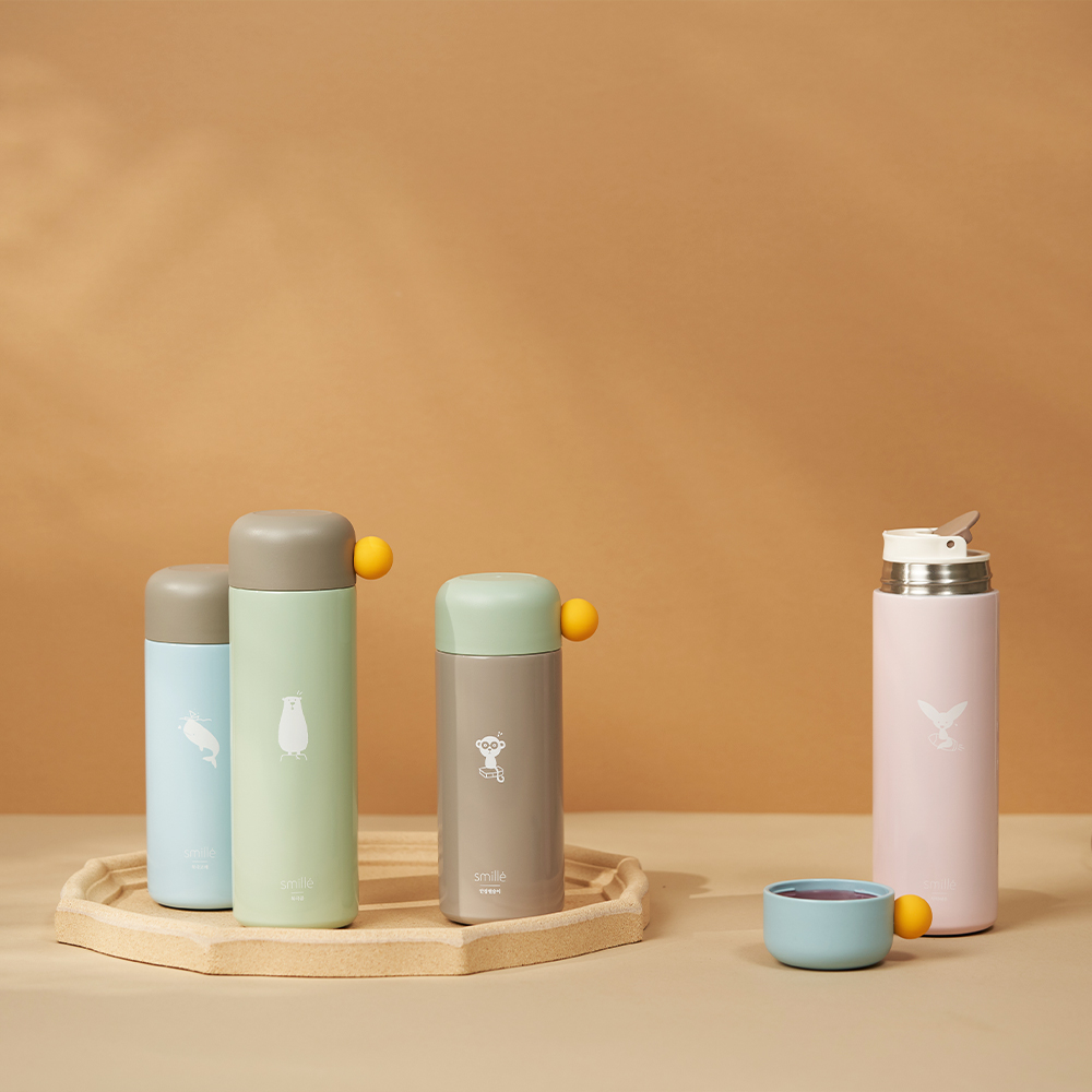 스밀레 드링크 이지 텀블러 350ml (그레이)