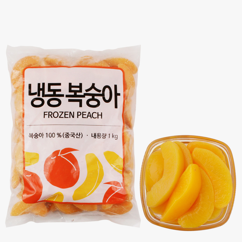 솜 냉동 복숭아 슬라이스1kg X 4