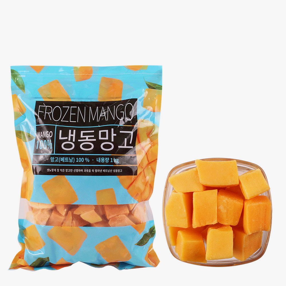 솜 냉동 망고 다이스드 1kg X 4