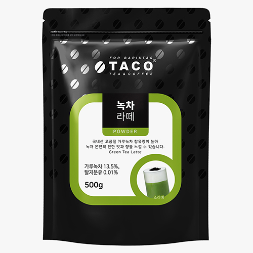 타코 녹차라떼 500g