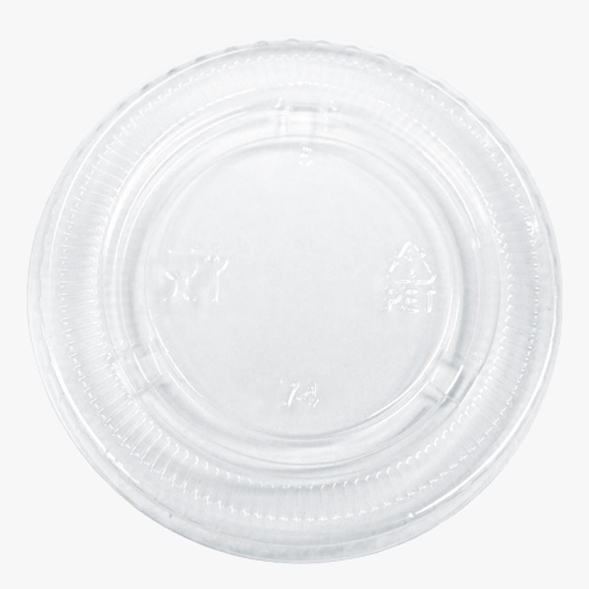 대성 테이크아웃 PET 74파이 3.25/7oz 겸용 소스용기 뚜껑 플랫형 1박스(1000개)
