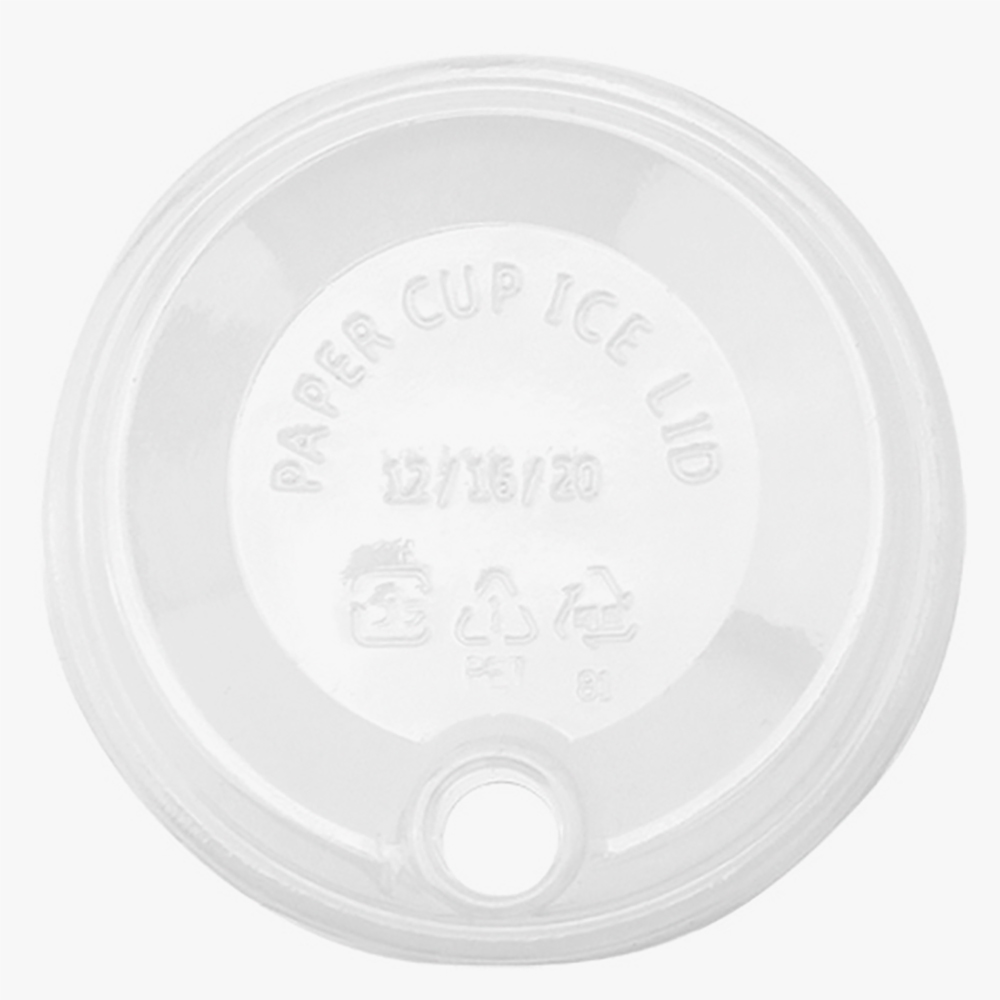 테이크아웃 종이컵 뚜껑 투명 리드 (빨대없이 마실 수 있는) 12/16온스 1000개