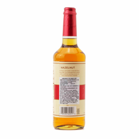 토라니 퓨어메이드 헤이즐럿 시럽 750ml