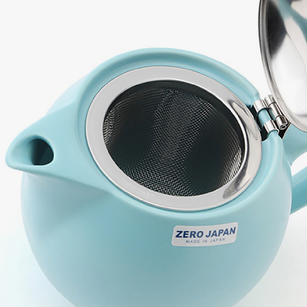 제로재팬 도자기 티포트 2인용 젤라또민트 450ml