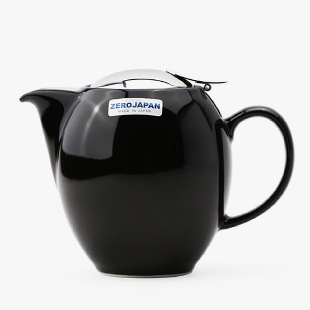 제로재팬 도자기 티포트 1인용 블랙 350ml