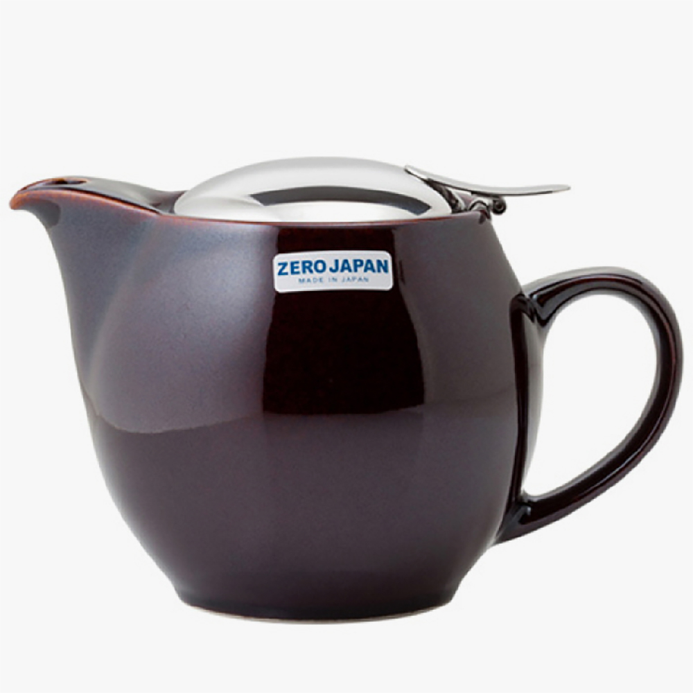 제로재팬 도자기 티포트 2인용 앤틱브라운 450ml