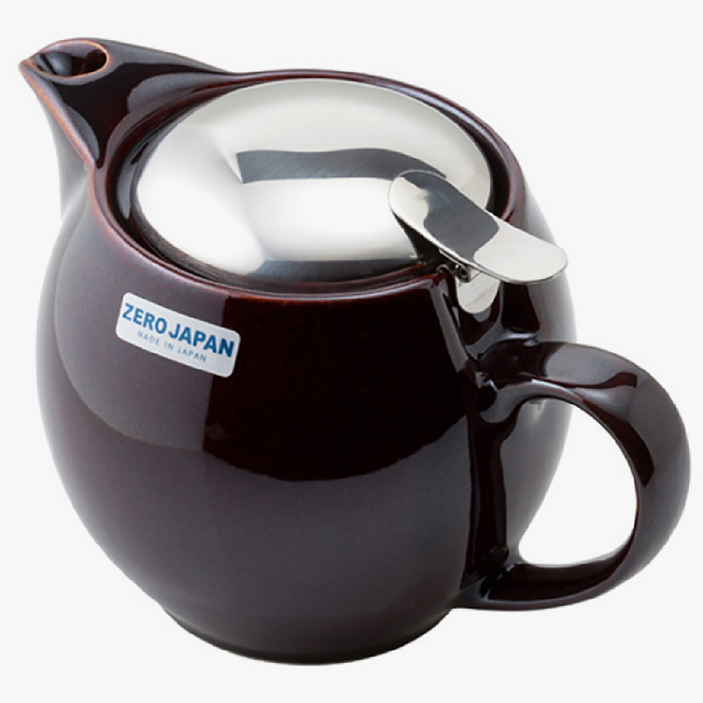 제로재팬 도자기 티포트 2인용 앤틱브라운 450ml