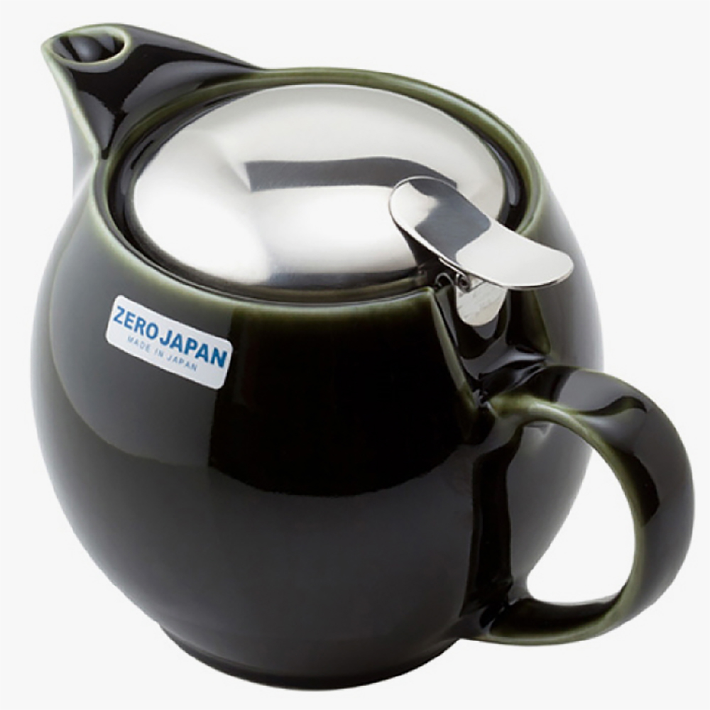 제로재팬 도자기 티포트 2인용 앤틱그린 450ml