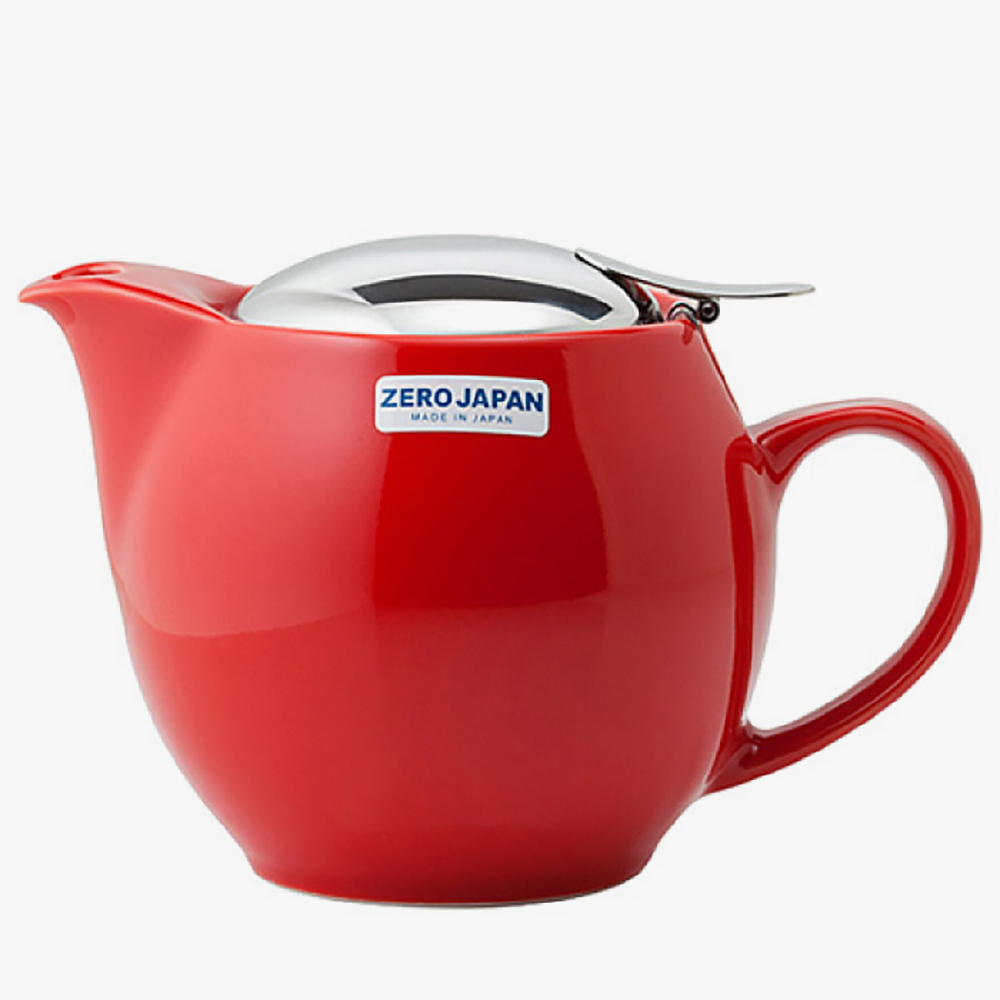 제로재팬 도자기 티포트 2인용 토마토 450ml