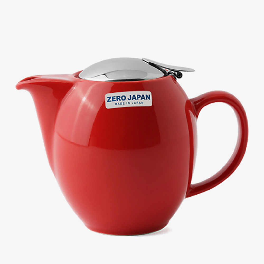 제로재팬 도자기 티포트 1인용 토마토 350ml