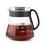 하리오 블랙 Range Server 600ml(XVD-60B)