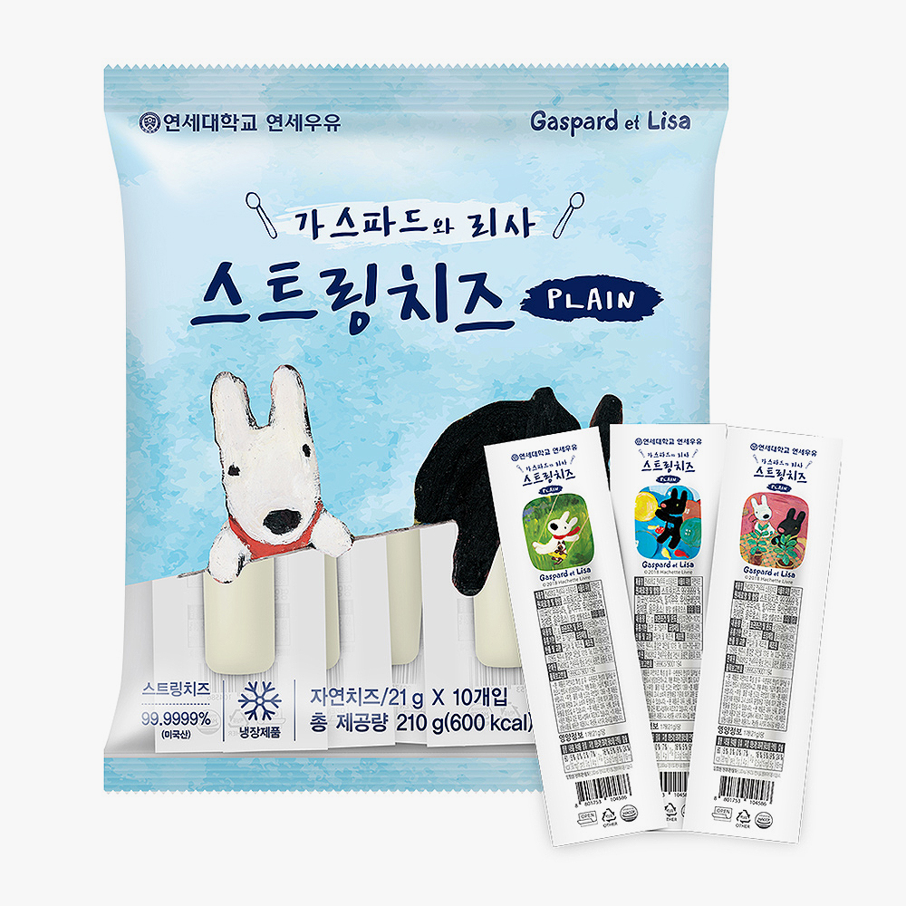 [업체직배송]연세 스트링치즈(플레인) 21G X 10EA